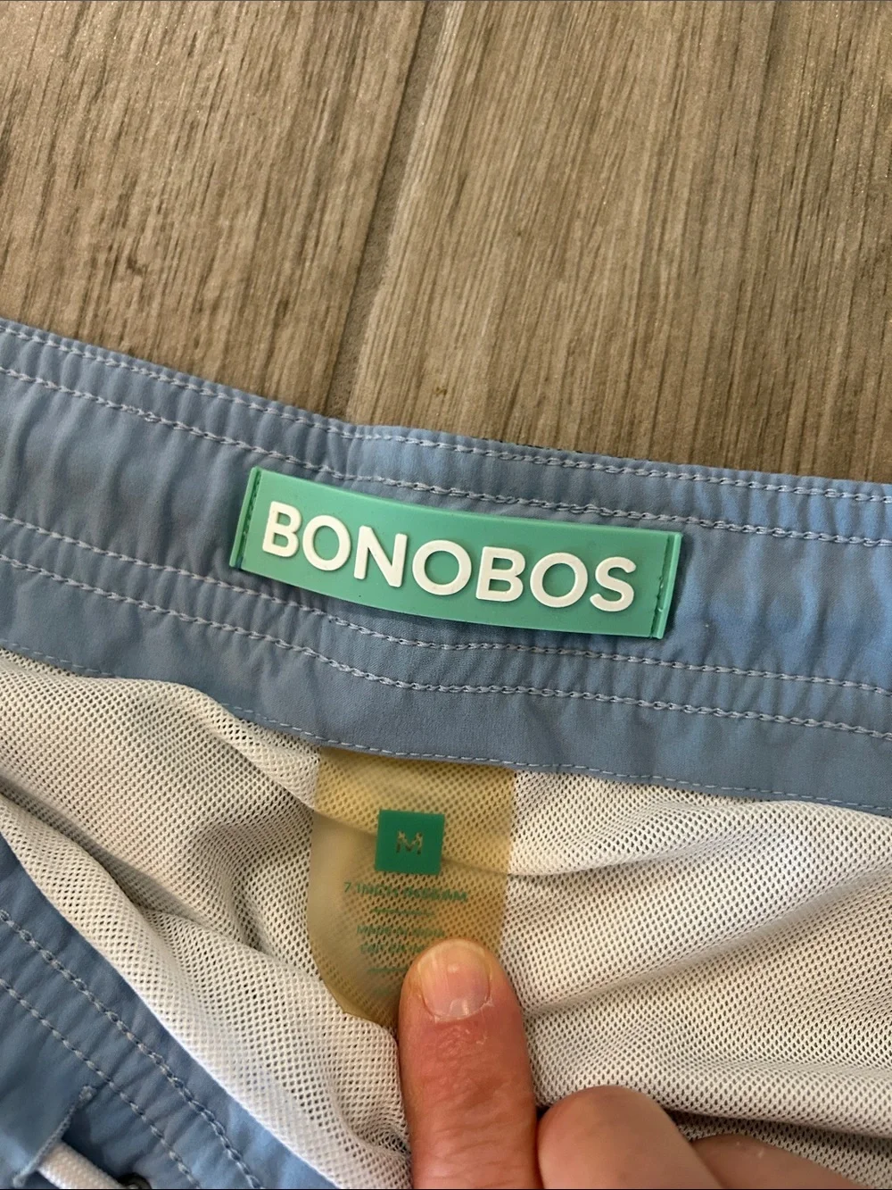 Bonobos Men’s Blue Fish Pattern Swim Trunks